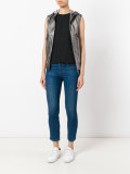 sleeveless hooded jacket