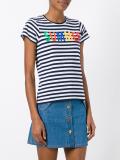 'Summer' print striped T-shirt