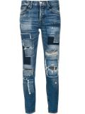 destroyed cropped jeans