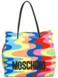 wavy print tote