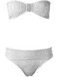 textured bikini set