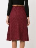 mid-length knitted skirt