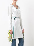 long wrap blouse
