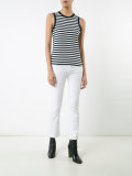 striped print tank top