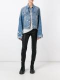 distressed denim jacket