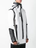 zipped hooded jacket