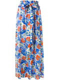 floral print maxi skirt