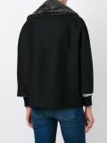 fur effect collar peacoat