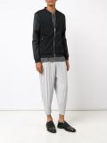 pleated cropped trousers