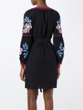flower embroidered dress