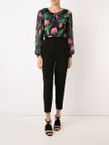 long sleeve floral blouse