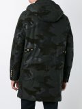 camouflage print parka 