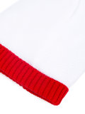 contrast trim beanie 