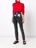 'Ruffle Polo Neck' sweater