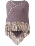 fringed trim cape 