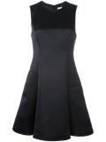 satin A-line dress