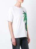 palm tree print T-shirt