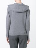 colour block hooded cardigan
