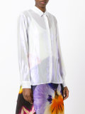 iridescent silk shirt