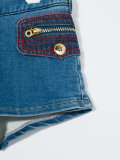 denim skort