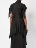 shawl lapel asymmetric jacket