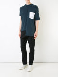 open seam deconstructed T-shirt 