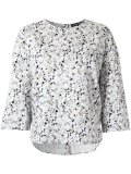 all-over print blouse