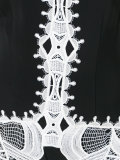 lace trim dress