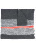 striped detailing scarf