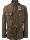 belted military jacket