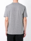 stripe print checked T-shirt 