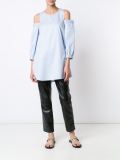 'Cold Shoulder'长款上衣