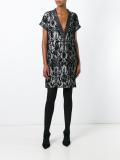 floral lace v-neck dress