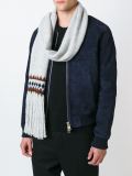 Scandinavian pattern knitted scarf