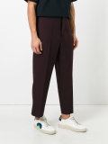 tailored straight trousers