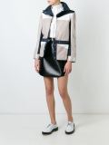 colour block military jacket 