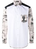 panelled shirt 