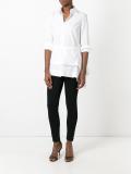 asymmetric layered design shirt