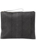 zipped rectangular clutch