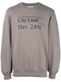 'city limit' print sweatshirt