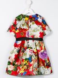 floral collage dress