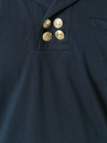 gold buttons polo shirt 
