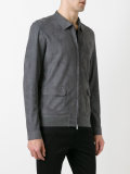 classic collar zipped jacket