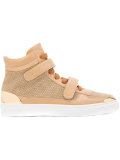double strap hi-top sneakers 