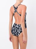 leopard print performance swimsuit