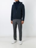 two-way zipped hoodie