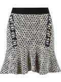 peplum knitted skirt