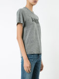 logo print destroyed T-shirt