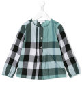 checked blouse 