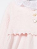 ruffled collar knit dress